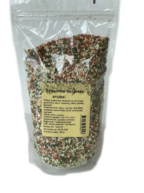 Dried vegetables for soup