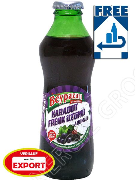 Sparkling soft drink with black mulberry currant flavor BEYPAZARI