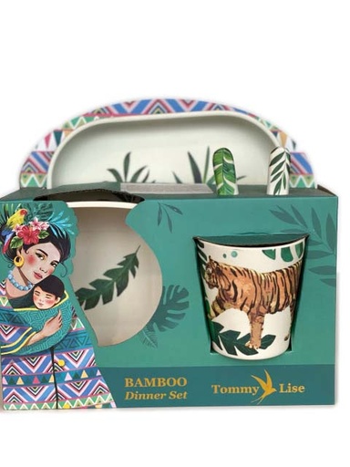 Bamboo fiber tableware