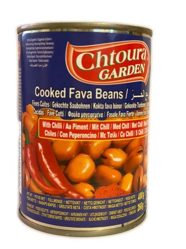 Virtos fava pupelės su čili CHTOURA