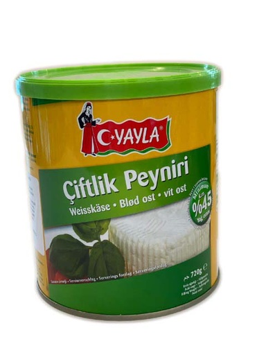 White cow's cheese (45% fat) YAYLA
